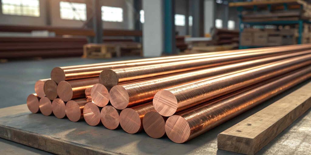 راهنمای انتخاب قطر، طول و گرید مناسب میلگرد مسی برای پروژه‌های صنعتی