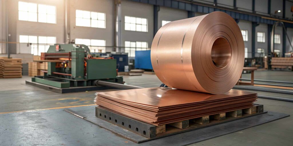 تفاوت رول مسی با ورق مسی در تولید قطعات صنعتی