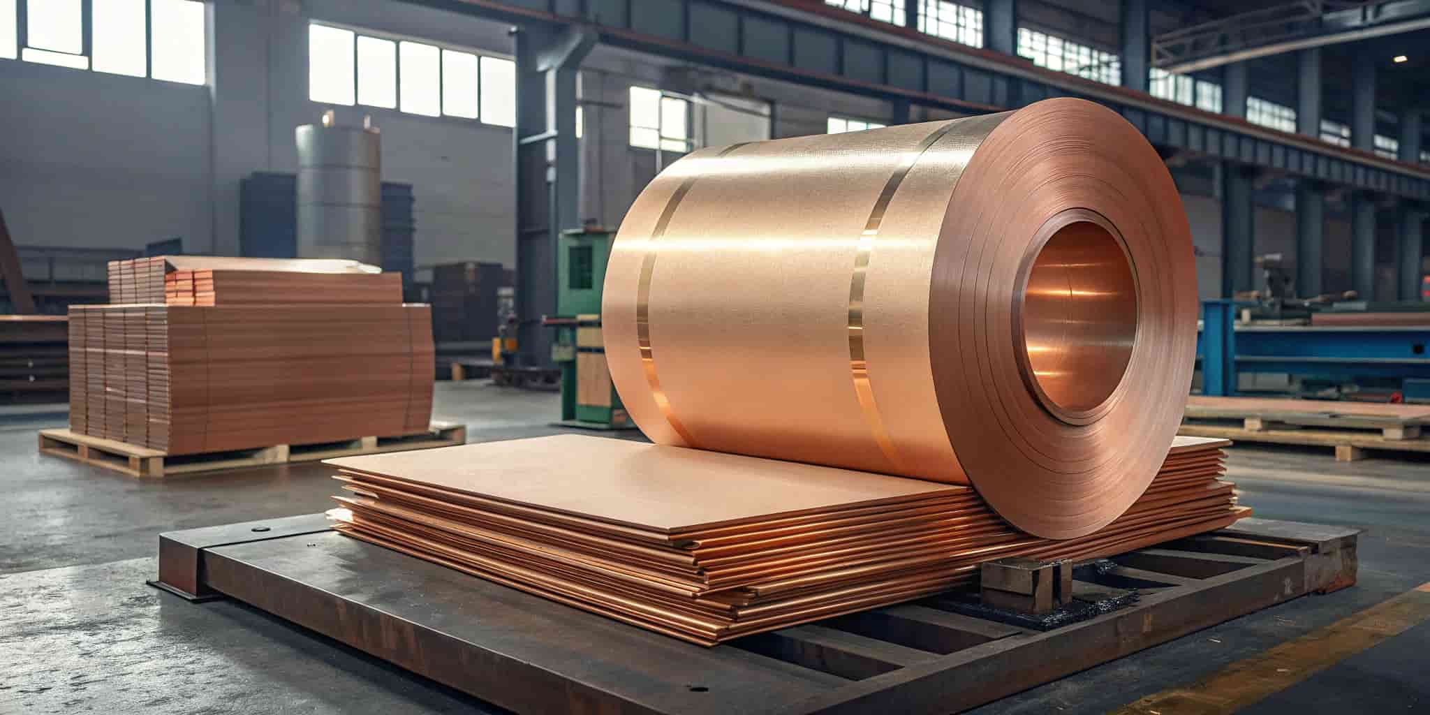 a-hyper-realistic-high-resolution-industrial-sce-1 تفاوت رول مسی با ورق مسی در تولید قطعات صنعتی