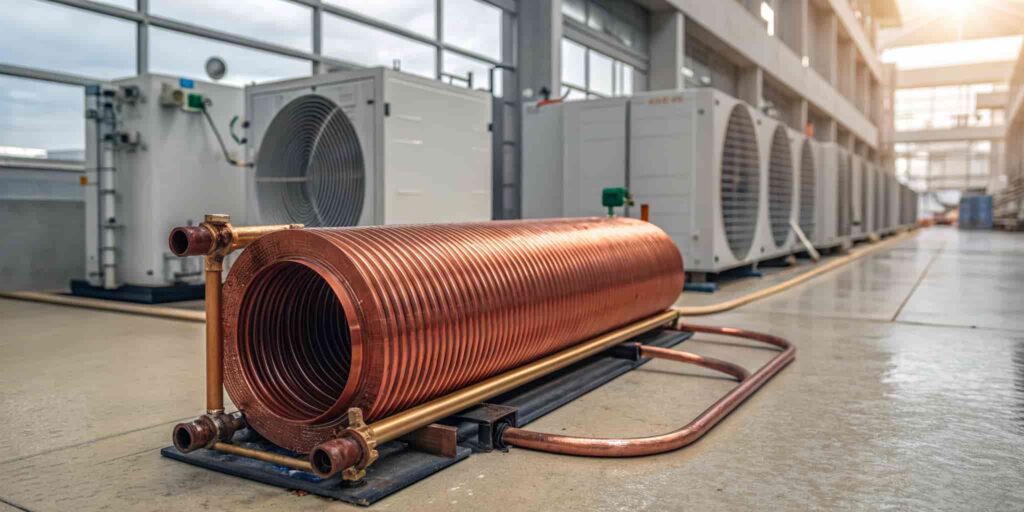 کویل مسی در سیستم‌های تبرید و تهویه مطبوع چه نقشی دارد؟