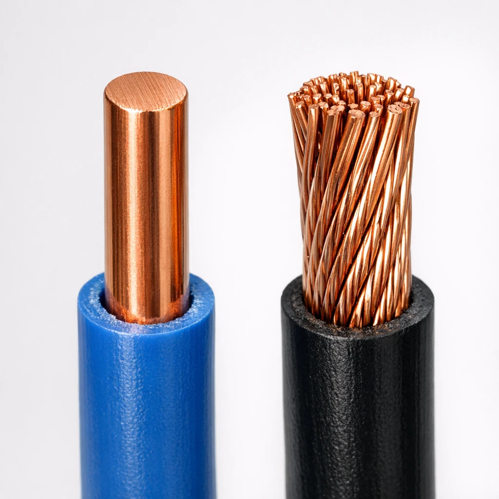 e8ca11a9-3365-45ad-8976-f258d9a8e340 بررسی تفاوت های کابل مسی مفتولی (خشک) و افشان